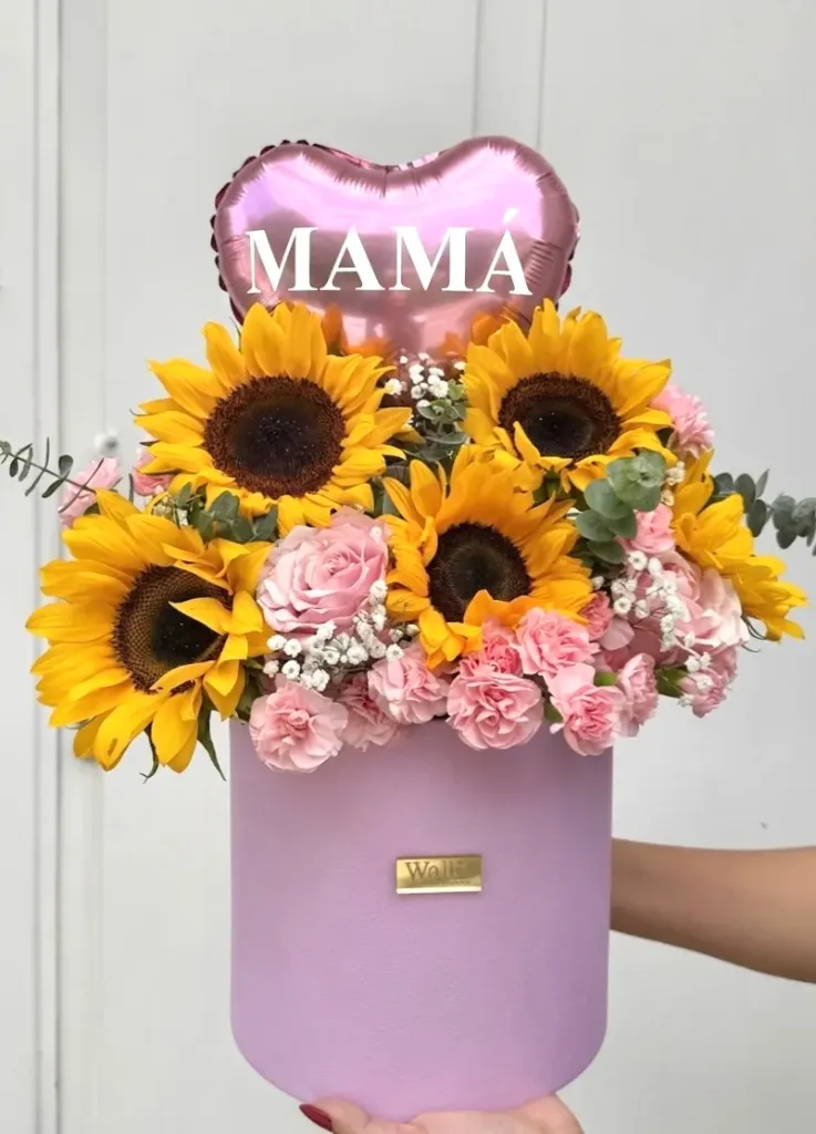 Maxi box girasol y clavellines